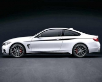 Акцентные полосы для BMW F32/F33 черно-серебрянные