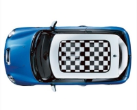 Sun Roof Graphic, Checkered Flag