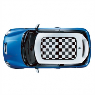Sun Roof Graphic, Checkered Flag