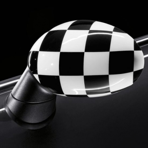 Кожух зеркала MINI CHECKERED B/W